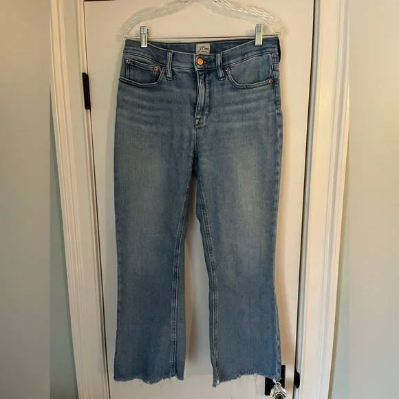 J. Crew Billie Denim Boot Crop Jeans Size 29 Style AJ520 - Picture 2 of 10